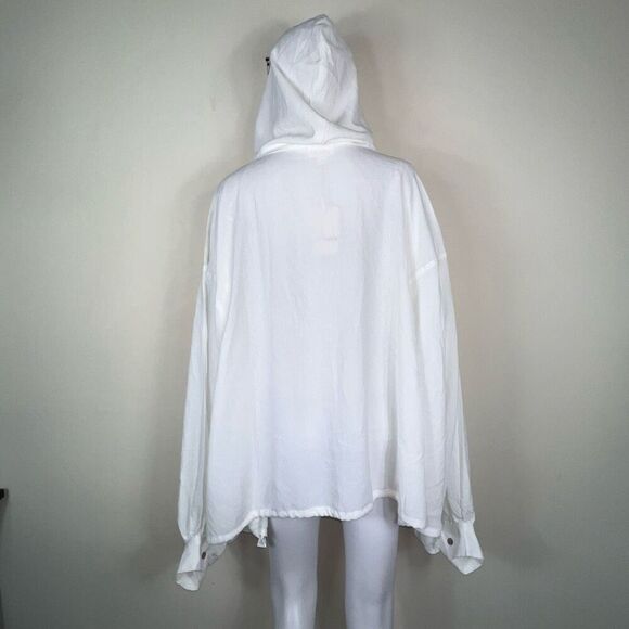 Heyson Dolman Sleeve Hooded Blouse with Drawstring Waist - Picture 6 of 13